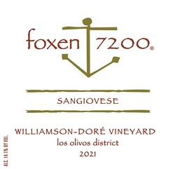 2021 Sangiovese, Willamson-Doré Vineyard