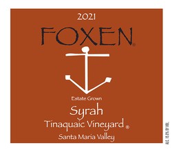 2021 Syrah, Tinaquaic Vineyard